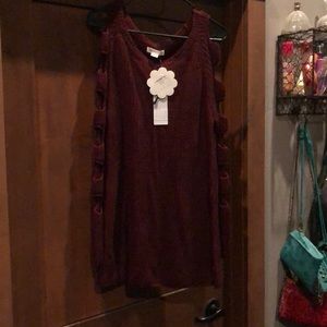 Hope’s Be Like That Sweater-Oxblood